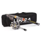 Lixada Telescopic Fishing Rod and Reel Combo Full Kit Carbon Fiber Fishing Rod Pole