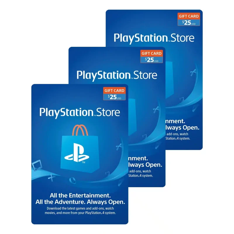 ony PlayStation Physical Gift Cards